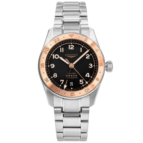 Longines Uomo L3.803.5.53.6 Spirit Zulu Time 1925 39mm Auto