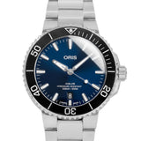 Oris 01 733 7766 4135-07 8 22 05PEB Aquis Blue Dial Watch