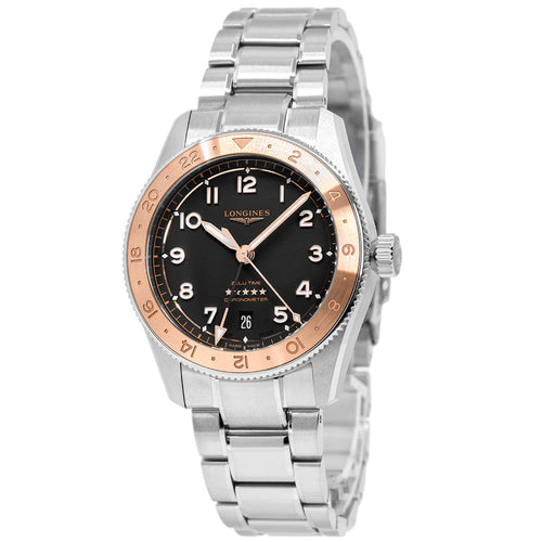 Longines Uomo L3.803.5.53.6 Spirit Zulu Time 1925 39mm Auto