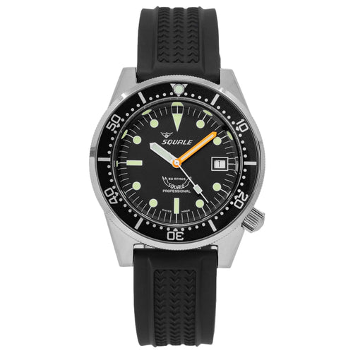 Squale Uomo1521BKBL.VO Black Blasted 1521 Automatico