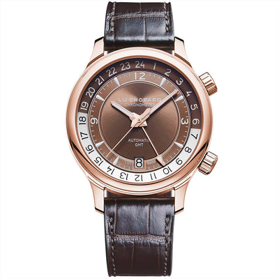Chopard Men's 161943-5001 L.U.C GMT ONE RoseGold 18K Watch