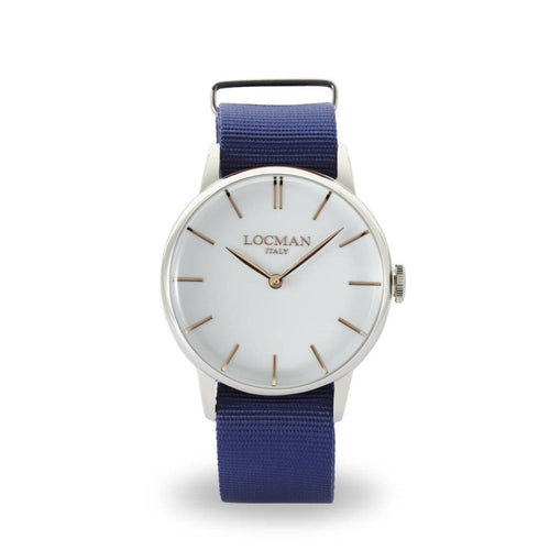 Locman 0251V08-00WHRGNB 1960 Quartz Men's Watch