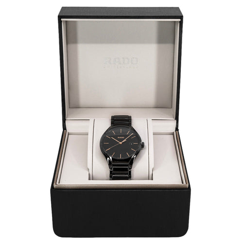 Rado Unisex R27238162 True Round Black Ceramic Quarzo
