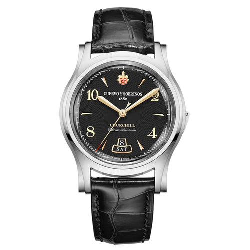 Cuervo y Sobrinos 2810.1SWBL Churchill Automatic Men's Watch