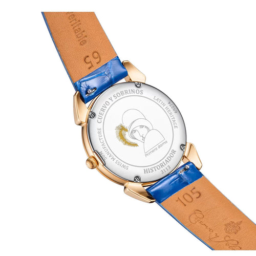 Cuervo y Sobrinos 3113.7B Historiador Quartz Primera Dama Woman's Watch