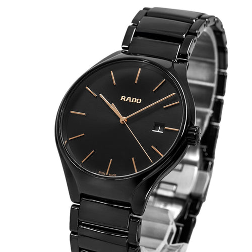Rado Unisex R27238162 True Round Black Ceramic Quarzo