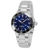 Oris 01 733 7766 4135-07 8 22 05PEB Aquis Blue Dial Watch