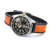 Squale MATICGBKBK.RLOR Matic S Two-Tone HydroLeather Automatic Men's Watch