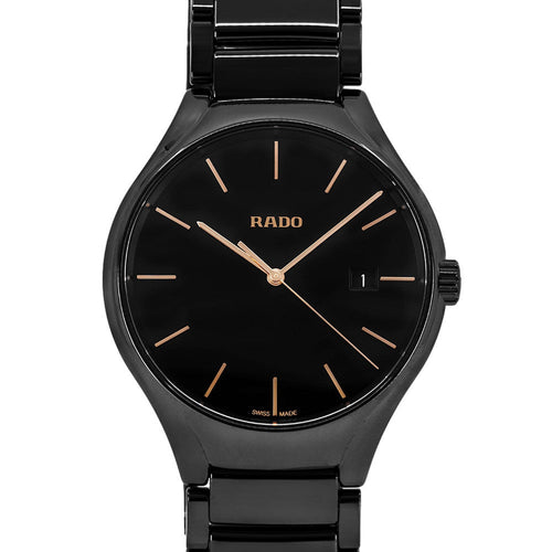Rado Unisex R27238162 True Round Black Ceramic Quarzo