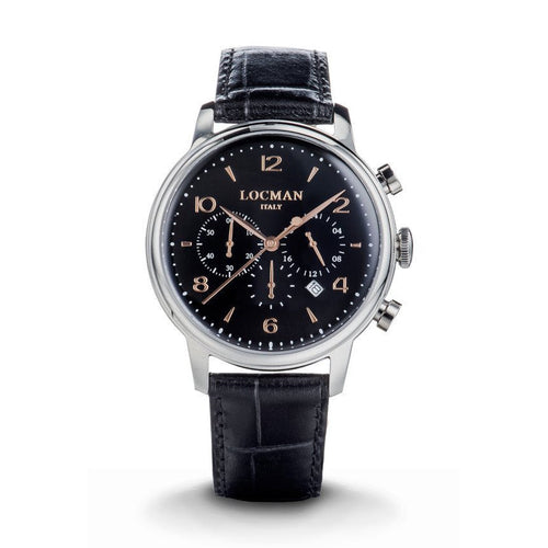 Locman 0254A01R-00BKRG2PK 1960 Quartz Men's Watch
