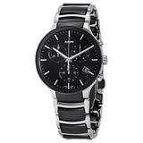 R30130152-Rado Men's R30130152 Centrix Chronograph Black Dial Watch