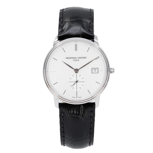 FC-245S4S6-Frederique Consta FC-245S4S SlimLine Silver Dial Watch