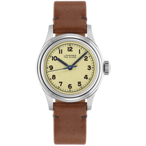 Longines L2.833.4.93.2 Heritage Automatic Military Men's Watch