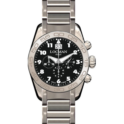 Locman 0460A01-00BKWHB0 Isola D'Elba Quartz Men's Watch