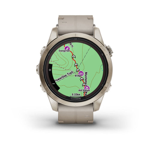 Garmin 010-02776-30 fēnix® 7S Pro – Sapphire Solar Edition Quartz Men's Watch