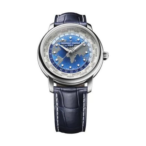 Frederique Constant FC-719BLW3H6 Classic Worldtimer Automatic Men's Watch