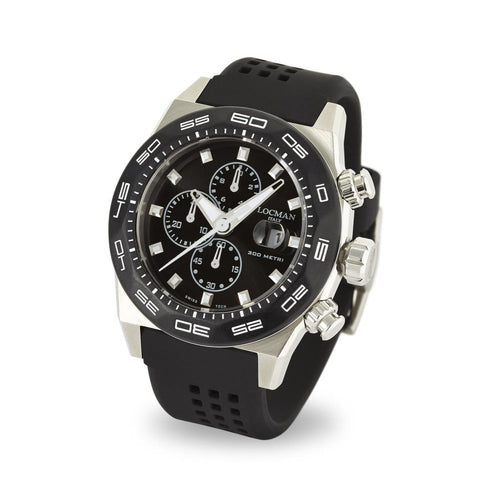 Locman 0217V1-0KBKNKS2K Stealth Quartz Men's Watch