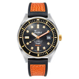 Squale MATICGBKBK.RLOR Matic S Two-Tone HydroLeather Automatic Men's Watch