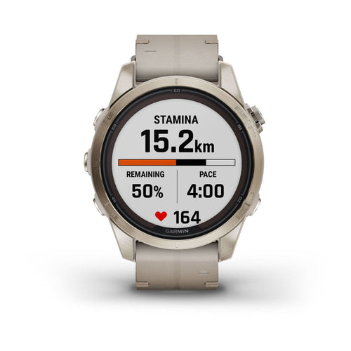 Garmin 010-02776-30 fēnix® 7S Pro – Sapphire Solar Edition Quartz Men's Watch