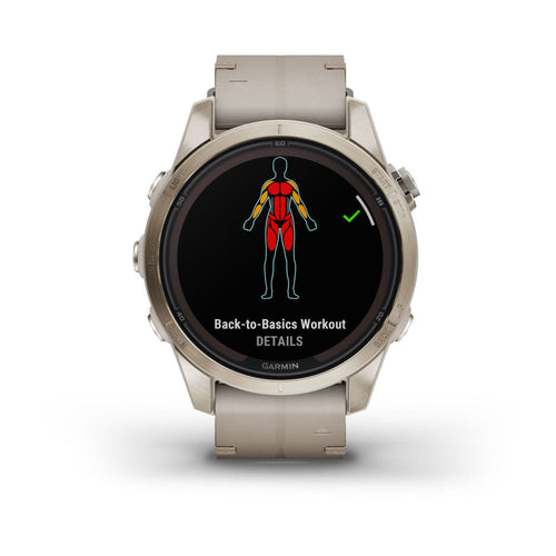 Garmin 010-02776-30 fēnix® 7S Pro – Sapphire Solar Edition Quartz Men's Watch