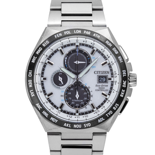 Citizen AT8238-84A Super Titanium Radio Eco-Drive Chrono