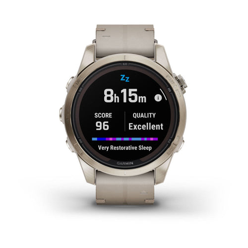 Garmin 010-02776-30 fēnix® 7S Pro – Sapphire Solar Edition Quartz Men's Watch