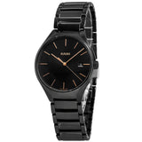 Rado Unisex R27238162 True Round Black Ceramic Quarzo
