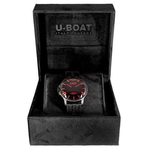 U-boat Men's 8466/B Darkmoon Red Dial Quartz