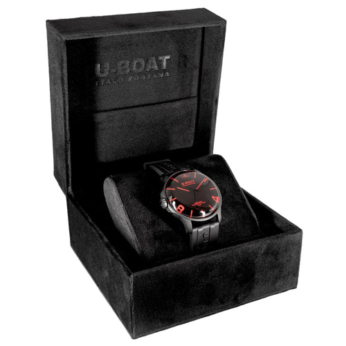 U-boat Men's 8466/B Darkmoon Red Dial Quartz