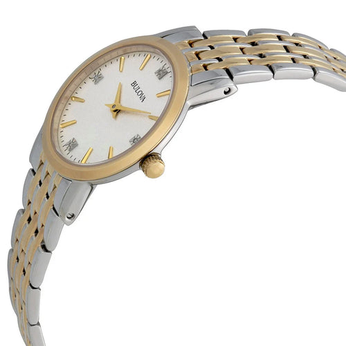 98P115-Bulova Ladies 98P115 Diamond Two Tone  Watch