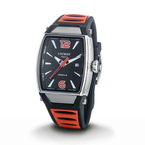 Locman 0552A01S-00BKRDSR Tremila Quartz Men's Watch
