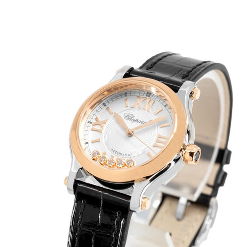 Chopard Ladies 278573-6013  Happy Sport White Dial  Watch