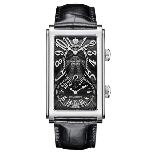 Cuervo y Sobrinos 1112.1NM Prominente Automatic Icónico Doble Tiempo Men's Watch