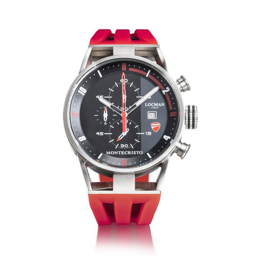 Locman D510A01S-00BKFRDSR Montecristo Quartz Ducati Men's Watch