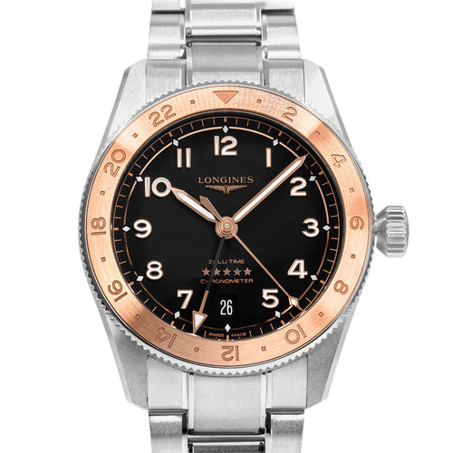 Longines Uomo L3.803.5.53.6 Spirit Zulu Time 1925 39mm Auto