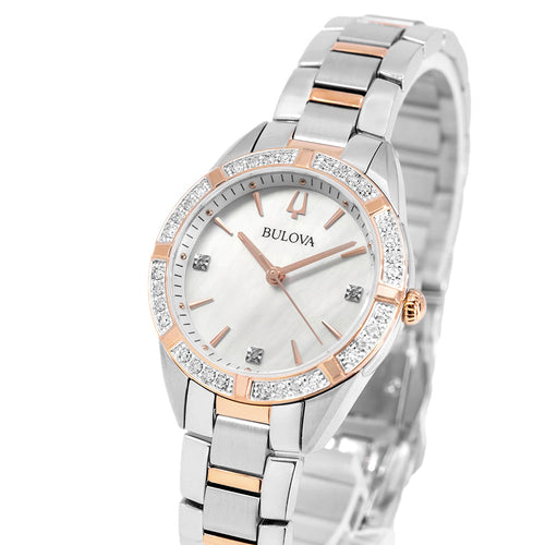 Bulova Donna 98R281 Sutton Lady Diamanti 32mm Quarzo