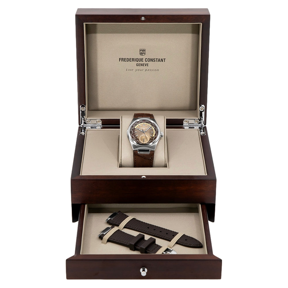 Sahara　Frederique constant 腕時計　箱付き Frederique Constant FC-718C4NH6 Highlife Worldtimer Auto