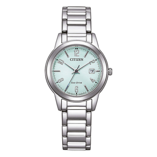 FE1241-71X-Citizen Donna FE1241-71X Lady Green Dial Eco-Drive