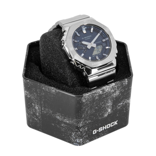 Casio Uomo GM2110D-2BER G-Shock Blue Dial Quarzo