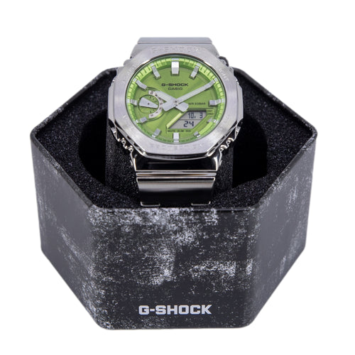 Casio Uomo GM-2110D-3AER G-Shock Green Dial Quarzo