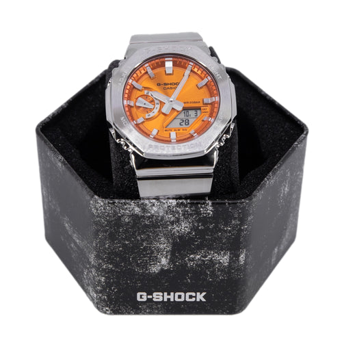Casio Uomo GM-2110D-4AER G-Shock Orange Dial Quarzo