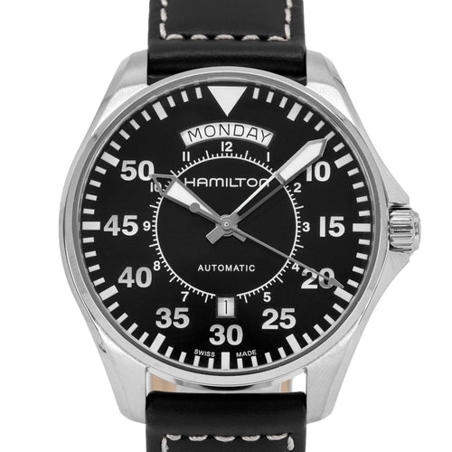 Hamilton Uomo H64615735 Khaki Aviation Pilot Day Date Auto
