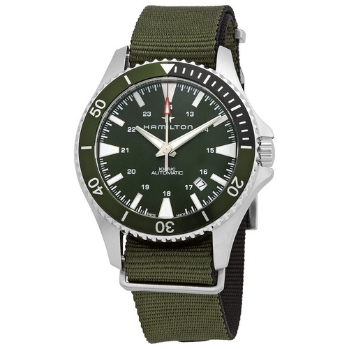 Hamilton Uomo H82375961 Khaki Navy Scuba Automatico