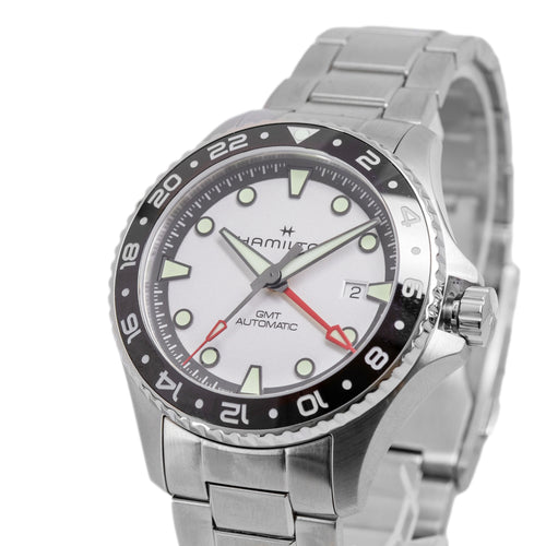 Hamilton Uomo H82555150 Khaki Navy Scuba 43mm Automatico GMT