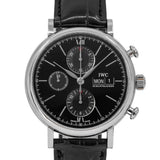 IWC Uomo IW391029 Portofino Chrono Black Dial