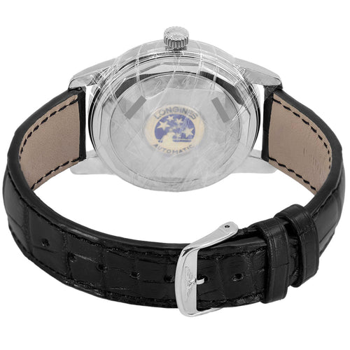 Longines Uomo L1.645.4.75.4 Heritage Quadrante Argento Auto