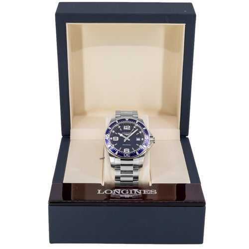 Longines Uomo L3.740.4.96.6 Hydro Conqest Blu Dial Quarzo