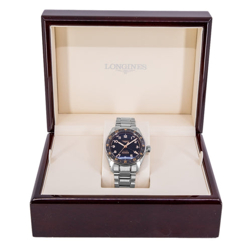 Longines Uomo L3.802.4.50.6 Spirit Zulu Time 39mm Automatico