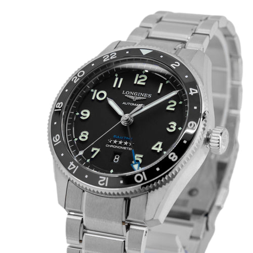Longines Uomo L3.812.4.53.6 Spirit Zulu Time 42mm Automatico
