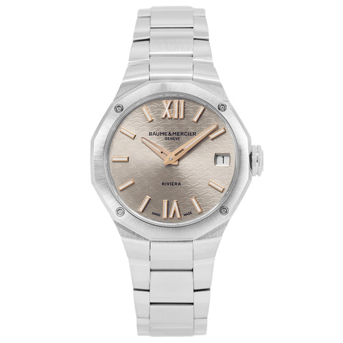 Baume & Mercier Donna M0A10810 Riviera 33mm Quarzo